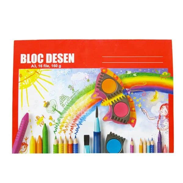 BLOC DESEN A3 160G 16 COLI POLICROMIE – poza 1