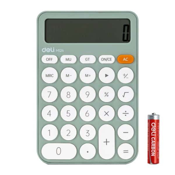 CALCULATOR BIROU 12DIG PLASTIC FASHION EM124 VERNIL DELI – poza 1