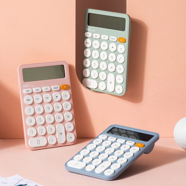 CALCULATOR BIROU 12DIG PLASTIC FASHION EM124 VERNIL DELI – poza 4