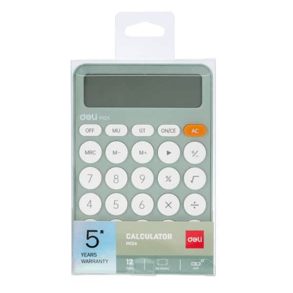 CALCULATOR BIROU 12DIG PLASTIC FASHION EM124 VERNIL DELI – poza 5