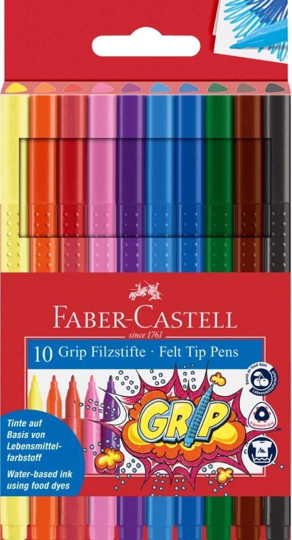 CARIOCA 10 CULORI GRIP FABER-CASTELL – poza 1