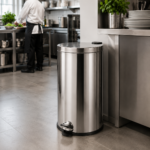 Cos de gunoi inox cu pedala 40 litri – poza 3