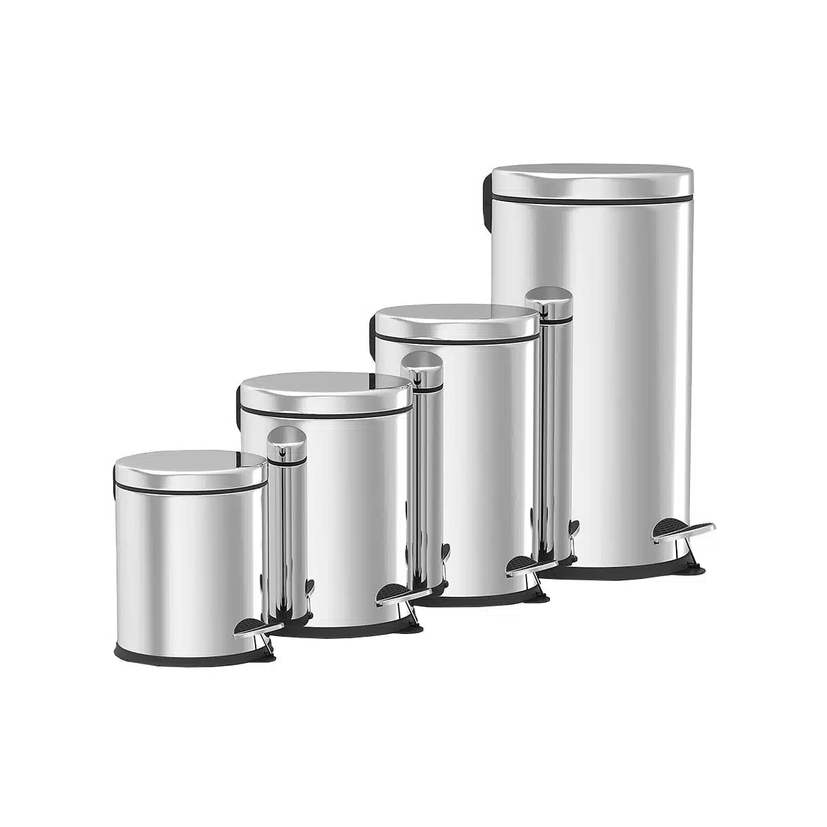 Cos de gunoi inox cu pedala 20 litri – poza 3