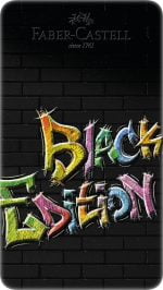 CREIOANE COLORATE 12 CULORI BLACK EDITION CUTIE METAL FABER-CASTELL – poza 2