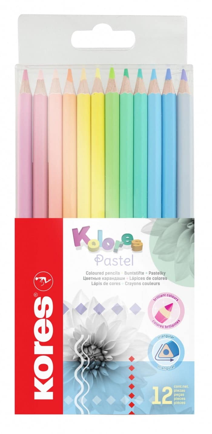 CREIOANE COLORATE 12 CULORI PASTEL KORES – poza 1