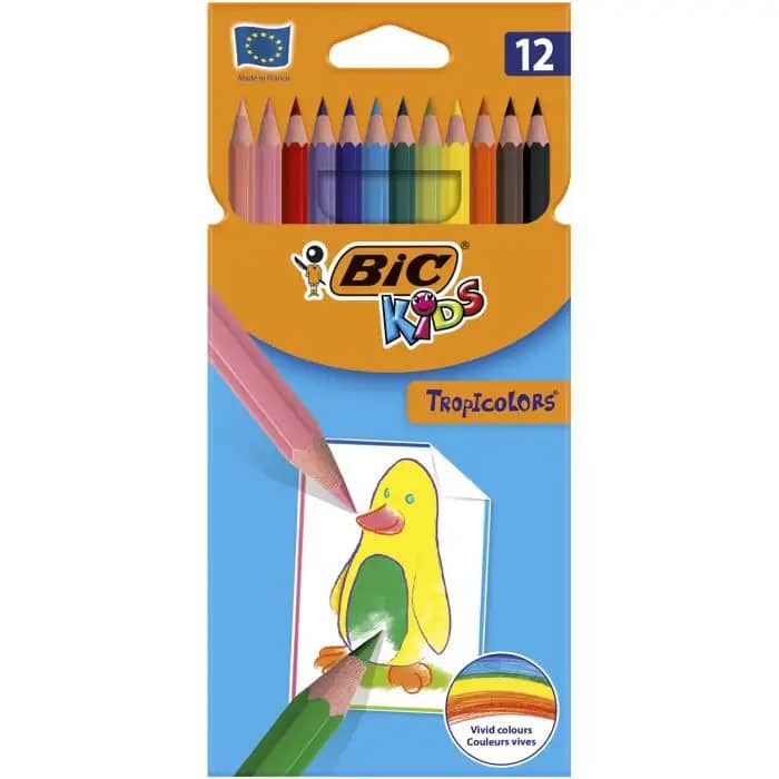 CREIOANE COLORATE 12 CULORI TROPICOLORS BIC – poza 1