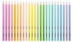 CREIOANE COLORATE 24 CULORI PASTEL TRIUNGHIULARE KORES – poza 2