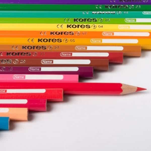 CREIOANE COLORATE 6 CULORI TRIUNGHIULARE KORES – poza 2