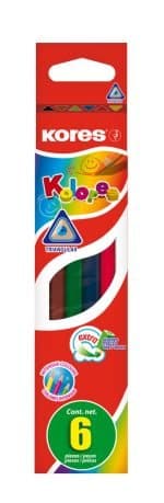 CREIOANE COLORATE 6 CULORI TRIUNGHIULARE KORES – poza 1