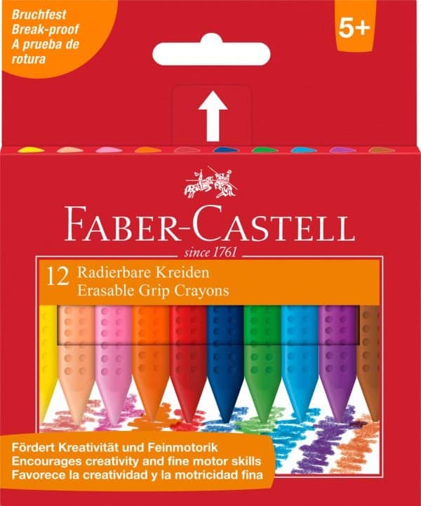 CREIOANE COLORATE PLASTIC 12 CULORI GRIP FABER-CASTELL – poza 1