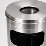 Scrumiera exterioara tip turn din inox Ø28 cm – poza 2