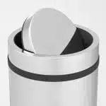 Cos de gunoi din inox cu capac batant 20 litri – poza 2