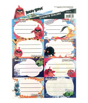 ETICHETE SCOLARE 40/SET ANGRY BIRDS PIGNA – poza 1