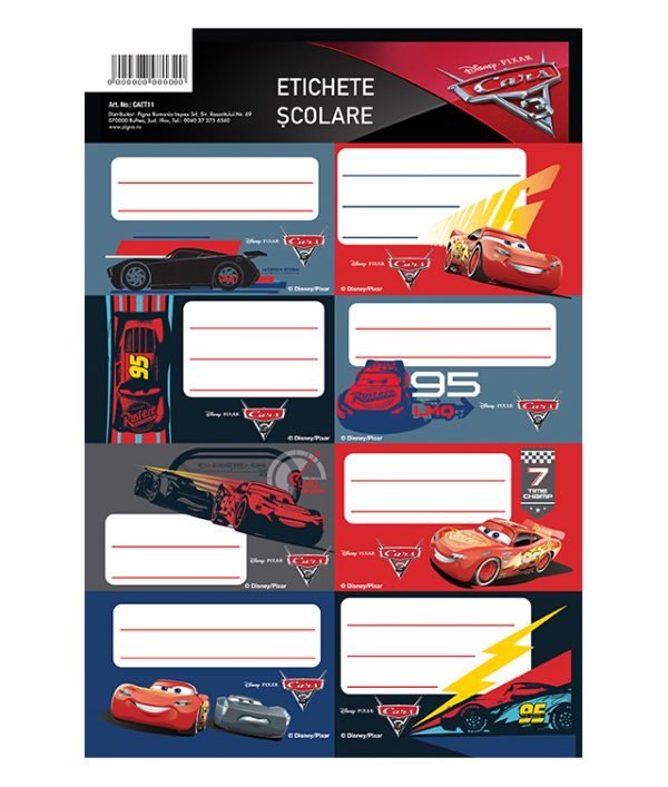 ETICHETE SCOLARE 40/SET CARS 3 PIGNA – poza 1