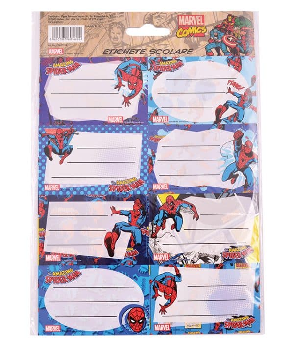 ETICHETE SCOLARE 40/SET SPIDERMAN PIGNA – poza 1