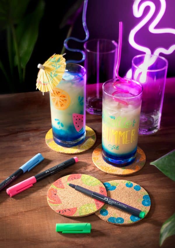 MARKER CREATIV ALBASTRU NEON FABER-CASTELL – poza 5