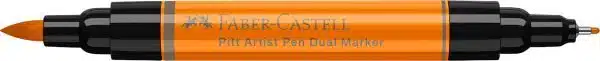 PITT ARTIST PEN DUAL MARKER PORTOCALIU GLAZURAT 113 FABER-CASTELL – poza 3