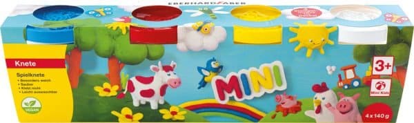 PLASTILINA MODELAJ 4CULORI BASIC X 140G EBERHARD FABER – poza 1