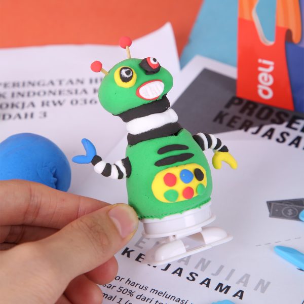 PLASTILINA SOFT LIGHT ROBOT_2  6  CULORI DELI – poza 3