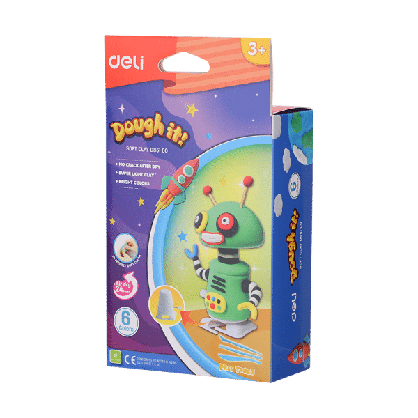 PLASTILINA SOFT LIGHT ROBOT_2  6  CULORI DELI – poza 5