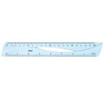 RIGLA 20CM ALBASTRA TRANSPARENTA DELI – poza 1