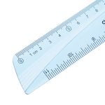 RIGLA 30CM ALBASTRA TRANSPARENTA DELI – poza 2