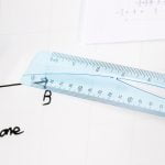 RIGLA 30CM ALBASTRA TRANSPARENTA DELI – poza 5
