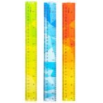 RIGLA 30CM MULTICOLORA FLEXIBILA DELI – poza 1