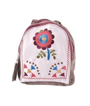 RUCSAC ETHNO MINI CANVAS SI PIELE PIGNA – poza 1