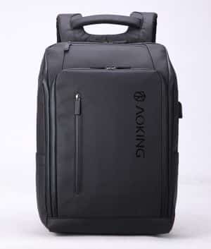 RUCSAC LAPTOP CASTI 44*31*18CM PIELE BLACK PIGNA – poza 1