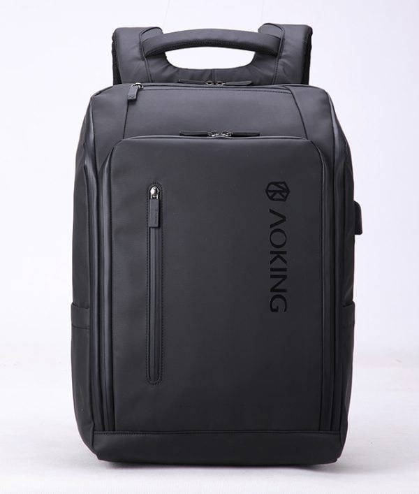 RUCSAC LAPTOP CASTI 44*31*18CM PIELE BLACK PIGNA – poza 1