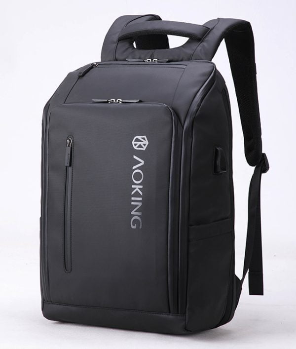RUCSAC LAPTOP CASTI 44*31*18CM PIELE BLACK PIGNA – poza 2