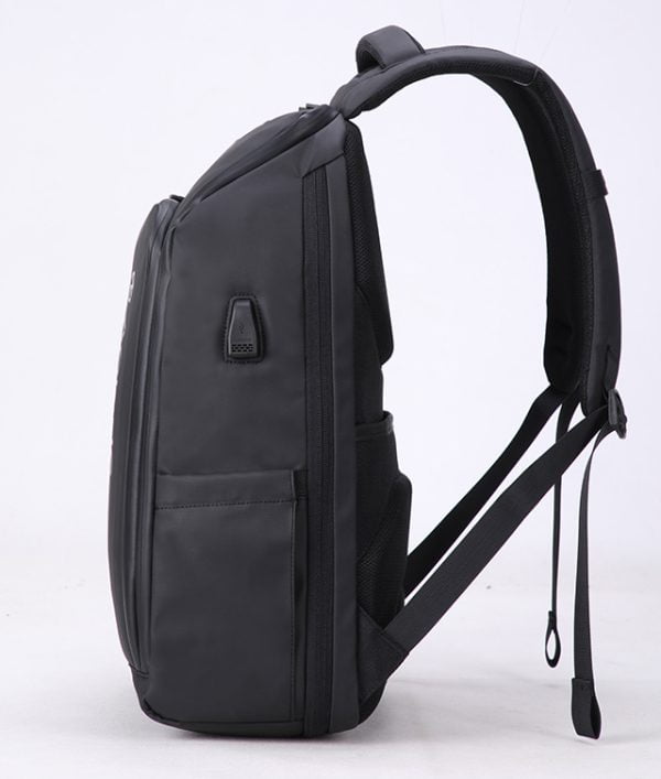 RUCSAC LAPTOP CASTI 44*31*18CM PIELE BLACK PIGNA – poza 3