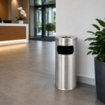 Scrumiera exterioara tip turn din inox Ø28 cm – poza 4