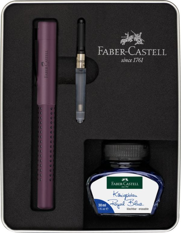 SET CADOU STILOU + CERNEALA + CONVERTOR GRIP 2011 BERRY FABER-CASTELL – poza 1