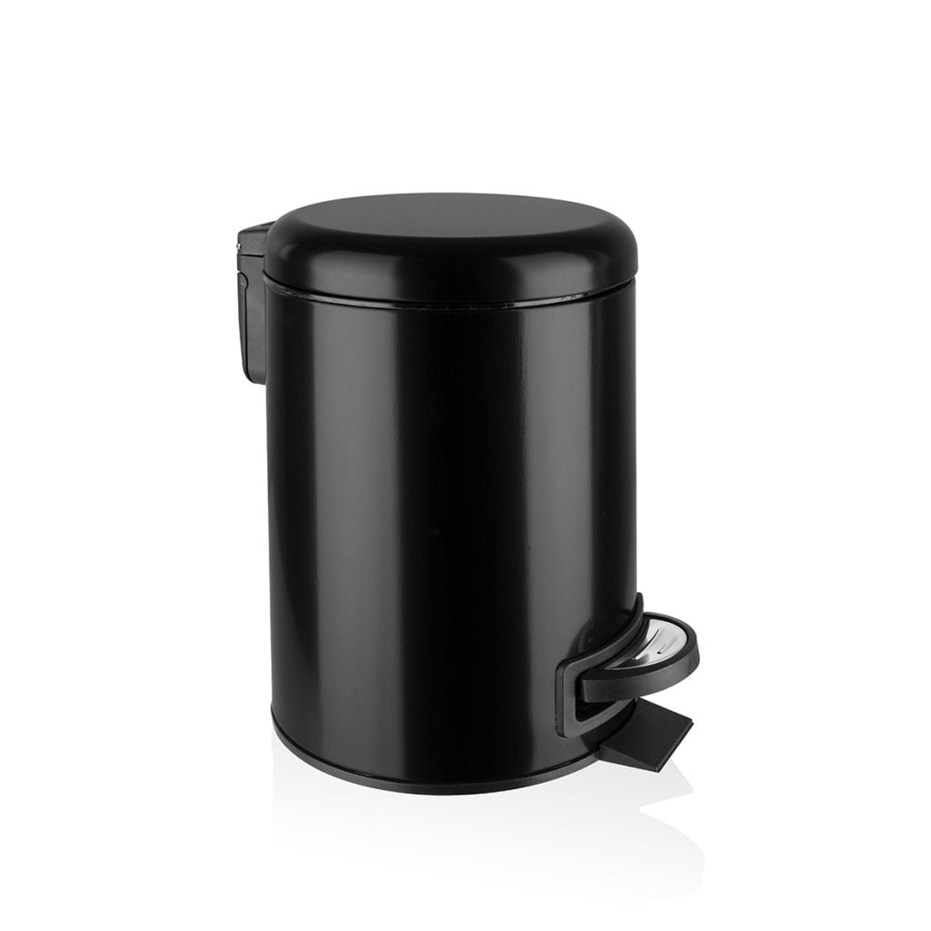 Cos de gunoi cu pedala Elite colorat 3 litri - Negru – poza 1