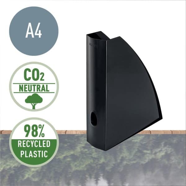 SUPORT DOCUMENTE PLASTIC NEGRU RECYCLE LEITZ – poza 2