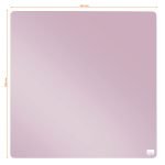 TABLA MAGNETICA PLASTIC 36*36 CM LILA NOBO – poza 3