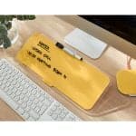 TABLA STICLA CU TREPIED PENTRU BIROU GALBEN CHIHLIMBAR COSY LEITZ – poza 2
