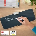 TABLA STICLA CU TREPIED PENTRU BIROU GRI ANTRACIT COSY LEITZ – poza 5