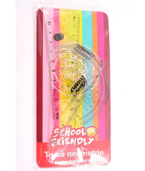 TRUSA GEOMETRIE 4 PIESE ETUI PLASTIC PIGNA – poza 2