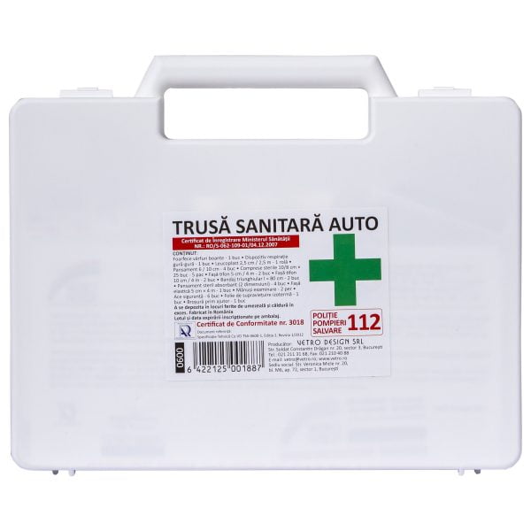 Trusa sanitara de Prim Ajutor Auto PRIMA – poza 3