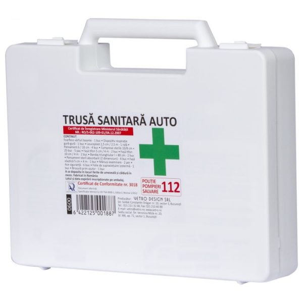 Trusa sanitara de Prim Ajutor Auto PRIMA – poza 1
