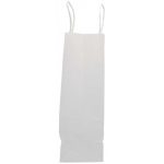 Sacose hartie, netiparite, albe, cu maner rasucit, 250 x 110 x 320 mm – poza 2
