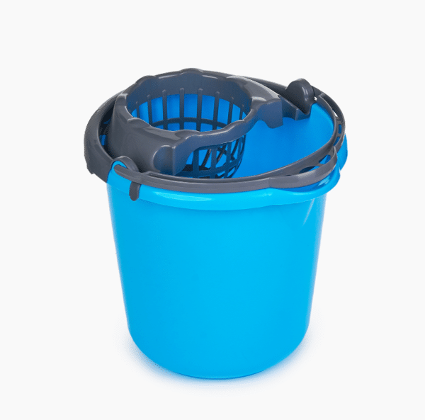 Galeata + storcator din plastic cilindrica 10L Bleu – poza 1
