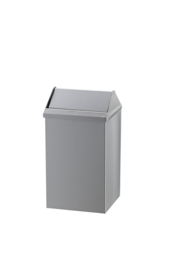 Cos de gunoi din inox cu capac batant 7 L – poza 1