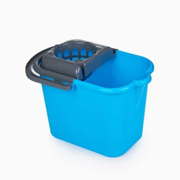 Galeata din plastic dreptunghiulara cu storcator 14L Albastru – poza 1