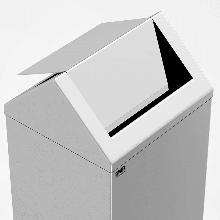 Cos de gunoi din inox cu capac batant 36 L T1 – poza 1