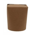 Set cutii din carton pentru noodles, kraft natur, 500cc,16oz, 50 buc/set – poza 2