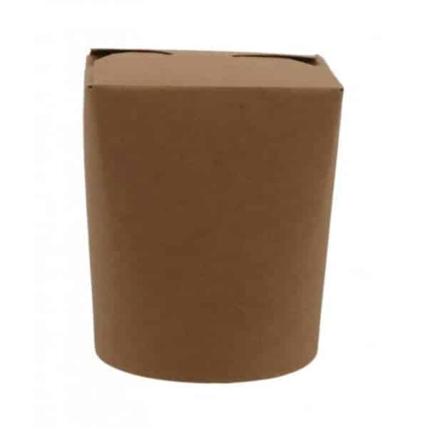 Set cutii din carton pentru noodles, kraft natur, 500cc,16oz, 50 buc/set – poza 2